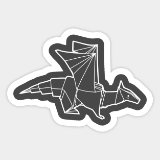 Origami Dragon Sticker